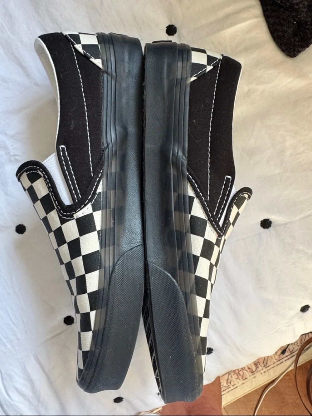 Come on and get in the Vans ....Slip-On Checkerboard Sneakers - - Picture 3 of 6